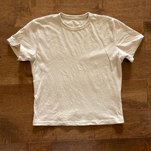 Abercrombie essential body skimming tee - cropped crew